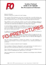Déclaration FO Préfectures au Comité technique spécial des préfectures