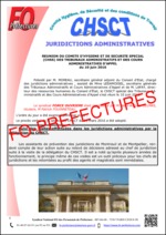 Compte rendu du CHSCT Spécial des Greffes des Tribunaux administratifs et des Cours administratives d’appel du 10 juin 2016