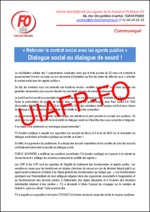 Refonder le contrat social avec les agents publics “Dialogue social ou dialogue de sourd !”