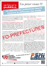 La réforme des préfectures heurte toujours le défenseur des droits (article paru dans ACTEURS PUBLICS)