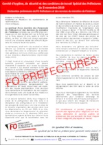 Déclaration FO Préfectures et des services du MI – CHSCT spécial des préfectures du 5 novembre 2019