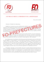 Lettre ouverte adressée au président de la République par les retraités UFR et FSPS