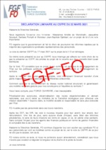 Déclaration liminaire de la FGF-FO lue au CSFPE du 22 mars