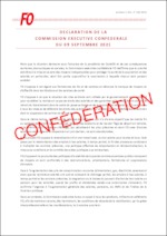 Déclaration et Rapport d’activité et d’actualité de la Commission exécutive confédérale FO du 9 septembre 2021
