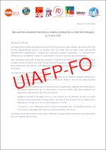 Communiqué de presse UIAFP – CCFP 23 avril 2024 et déclaration liminaire unitaire