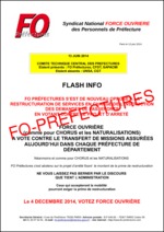 Flash Info relatif aux plateformes passeport, point unique à l’ordre du jour du CT Central des préfectures du 14 juin 2014