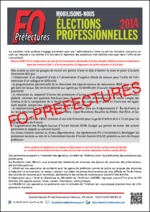 Tract  FO Préfectures sur l’action sociale et nos revendications