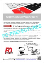 Régime indemnitaire 2015 – 0% d’augmentation pour 2015 ! Du jamais vu !!