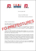 Filière Technique : Courrier réponse du  SG du MI