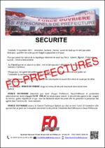 Sécurité dans les préfectures