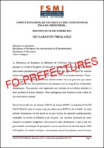 FSMI FO – Déclaration préalable CHSCT Ministériel – 03 décembre 2015