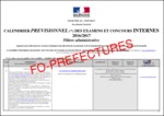 Calendrier des concours 2016-2017