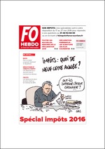 “Spécial Impôts” éditée par la confédération Force Ouvrière