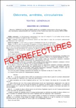 Décret n°2016-517 du 26 avril 2016 paru au JO du 28 avril 2016 relatif aux modalités temporaires d’accès au corps des secrétaires administratifs de l’intérieur et de l’outre-mer pour les années 2016 à 2020