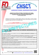 Compte-rendu du CHSCT  Spécial des Greffes des Tribunaux administratifs et des Cours administratives d’appel du 25 novembre 2016