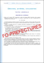 Arrêté du 11 janvier 2017 autorisant au titre de l’année 2018 l’ouverture d’un examen professionnel d’accès au grade de SACE de l’intérieur et de l’outre-mer