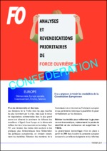 Analyses et revendications prioritaires de FO