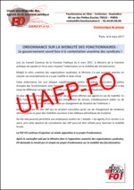 Ordonnance sur la mobilité des fonctionnaires : le Gouvernement sourd face à la contestation unanime des syndicats !