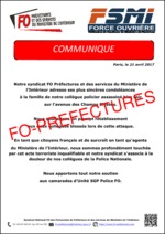 Communiqué de soutien