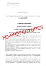 Circulaire relative à l’application des règles en matière de temps de travail