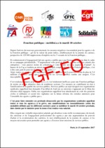 Fonction Publique : Mobilisé (es) le mardi 10 octobre