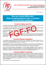 Non aux contre-Réformes !  Stop au démantèlement des 3 versants de la Fonction publique !