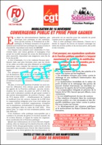 TRACT FO CGT SOLIDAIRES – MOBILISATION DU 16 NOVEMBRE 2017 – CONVERGENCE PUBLIC ET PRIVE POUR GAGNER