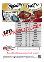 Calendrier des paies pour l’année 2018