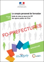 DGAFP – guide de mise en œuvre du CPF pour les agents de l’État