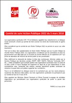 Communiqué de presse des OS FP Comité de suivi Action publique 2022