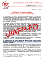 CONCERTATION “REFONDER LE CONTRAT SOCIAL AVEC LES AGENTS PUBLICS”