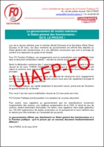 Le gouvernement dit vouloir maintenir le Statut général des fonctionnaires – QU’IL LE PROUVE !