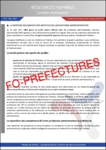 Lettre DRH du ministère relative à la gestion des agents de greffe