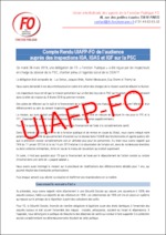 Compte-rendu de l’audience auprès des inspections IGA, IGAS et IGF sur la PSC, ainsi que la lettre de mission