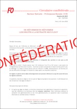 Courrier confédéral adressé au Premier ministre sur la concertation “Retraite”, ainsi qu’une circulaire confédérale  intitulée “De réformes en réformes les droits à la retraites reculent”