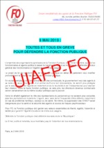 Communiqué pour le 9 mai – Grève et manifestations
