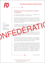 Déclaration de la Commission exécutive confédérale FO réunie le 16 mai 2019