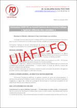 Déclaration UIAFP-FO au Conseil Commun de la Fonction Publique « Spécial réforme des retraites »,