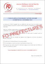 Communiqué de l’UFR-FO appelant à rejoindre l’action unitaire à compter du 5 décembre