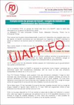 Compte-rendu du groupe de travail congés de maladie et reclassement des fonctionnaires