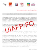 Communiqué suite à l’intersyndicale des OS FP : CGC – CGT – FA – FO – FSU – Solidaires