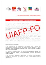 Organisations syndicales de la Fonction Publique : CGC – CGT – FA – FO – FSU – Solidaires à la suite de l’intersyndicale du 16 janvier 2019