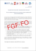 Courrier, déclaration et communiqué unitaires OS/MFP PROTECTION SOCIALE COMPLÉMENTAIRE