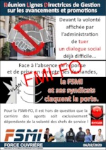 Lignes Directrices de Gestion (LDG) – La FSMI FO claque la porte