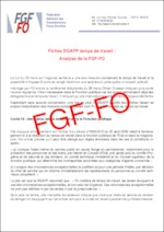Fiches DGAFP temps de travail – Analyse de la FGF-FO