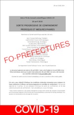 Avis n°6 du Conseil scientifique COVID-19  – SORTIE PROGRESSIVE DE CONFINEMENT – PREREQUIS ET MESURES PHARES