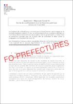 Questions – Réponses Covid-19 – Sortie du confinement dans la Fonction publique  (Version du 11 mai 2020)