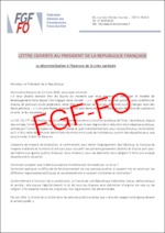 Lettre ouverte adressée au Président de la République