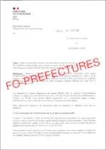 Instructions ministérielles pour le versement de la prime COVID 19