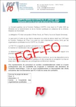 Réunion du Conseil supérieur de la Fonction Publique (CSFPE) le 27 juillet 2020 au Ministère de la transformation et de la fonction publiques en présence de la ministre, Madame de Montchalin